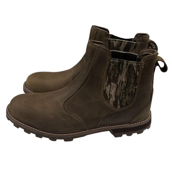 Muck Boot Company Mens 12.5 Brown Chelsea Outdoor Waterproof Leather Boots NEW - Picture 8 of 12